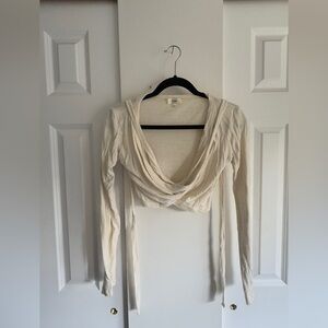 Ozma of California Dance Wrap Top | Size M | Natural